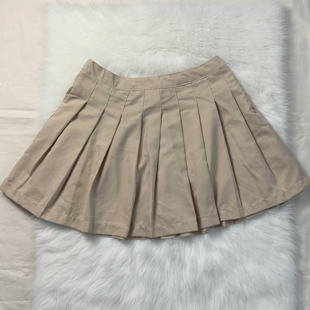 Chic Tan Skater Skirt